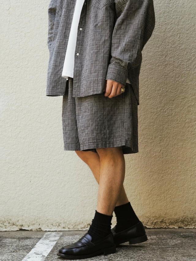 COOTIE 「Dobby Gingham Check Easy Shorts」 ドビーギンガムチェック