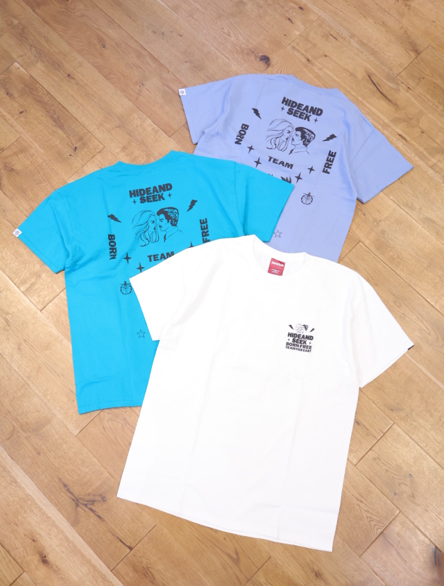 Hide and Seek　「Man&Woman S/S Tee」　プリントティーシャツ