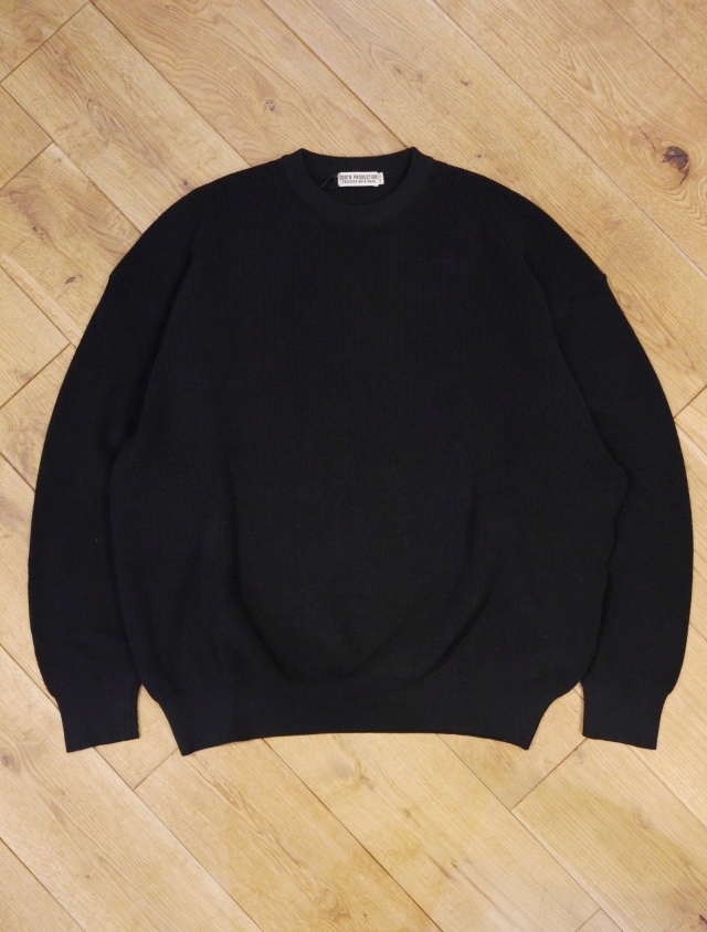 COOTIE 　　「Hard Twisted Yarn Rib Stitch L/S Sweater」　クルーネックニットセーター