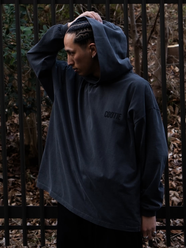 COOTIE 「Pigment Dyed L/S Hooded Tee」 ピグメントダイ