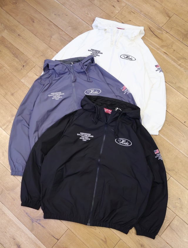 Hide and Seek　「Nylon Zip Hooded Jacket（26SS）」　 ジップアップフーディージャケット
