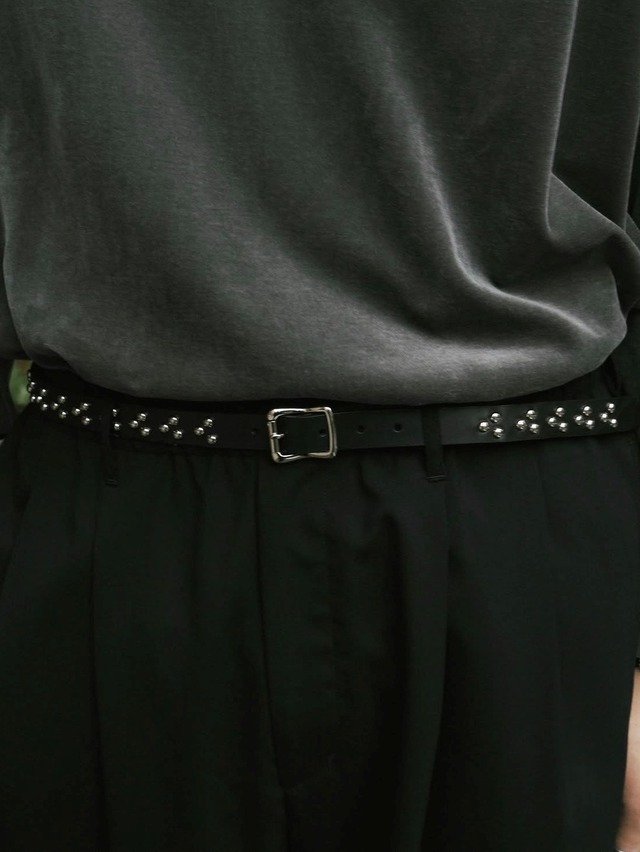 COOTIE 「Narrow Studs Belt」 スタッズ ナローレザーベルト COOTIE 「Narrow Studs Belt」 スタッズ ナローレザーベルト