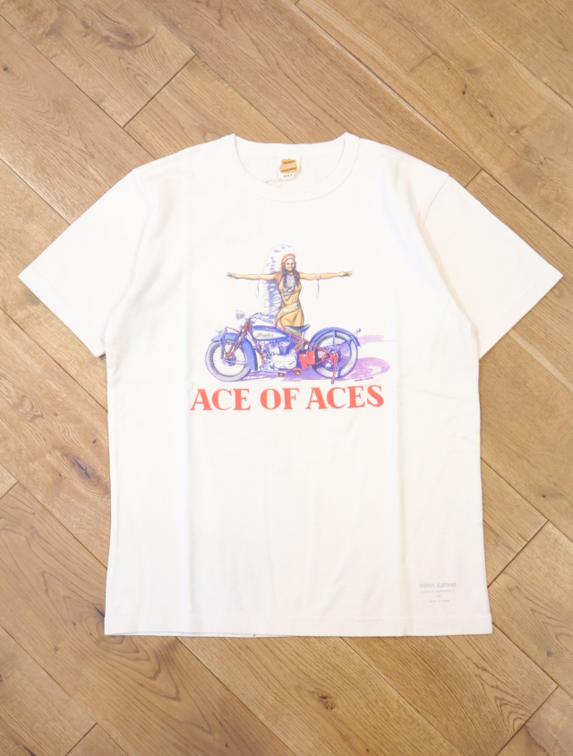 TROPHY CLOTHING　　「Ace of Aces OD S/S Tee」　プリントティーシャツ
