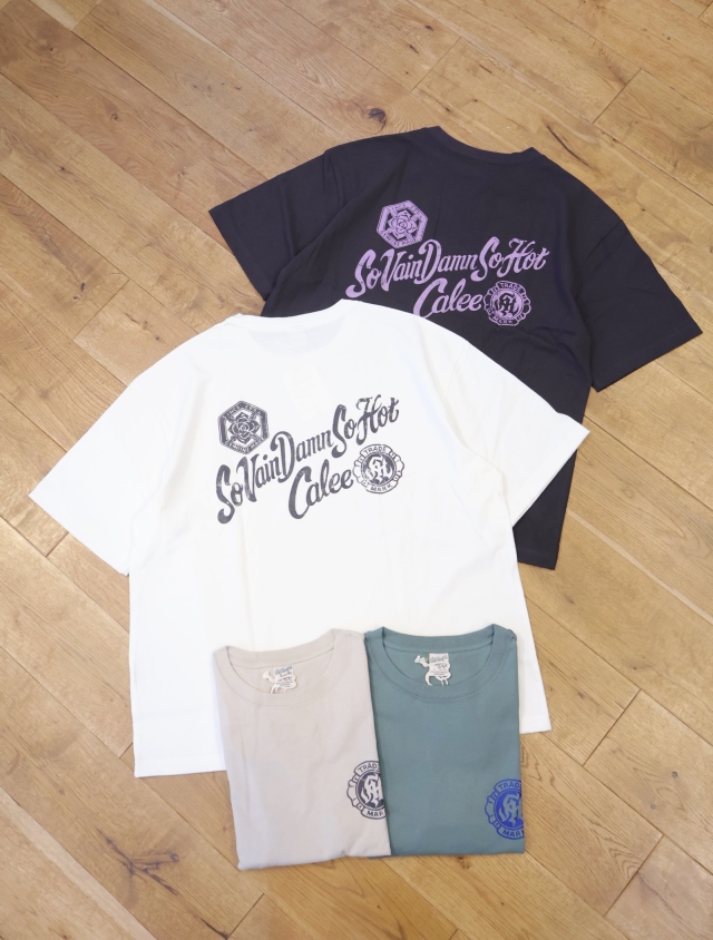 CALEE　　「VINTAGE TYPE S.V.D.S.H S/S TEE ＜NATURALLY PAINT DESIGN＞」　　ドロップショルダーティーシャツ