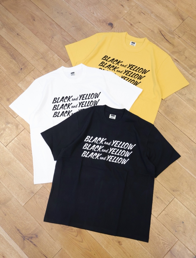 RATS　「BLACK and YELLOW TEE」　プリントティーシャツ