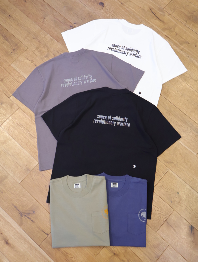 RATS　「CIRCLE POCKET TEE BACK PRINT」　プリントポケットティーシャツ