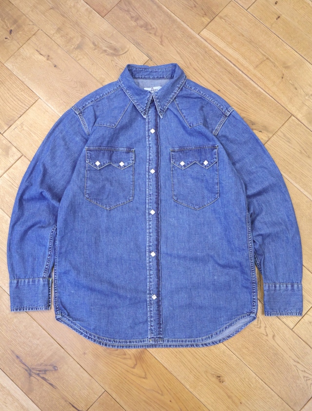 MASSES　「DENIM SHIRT H.WASH」　デニム ウエスタンシャツ