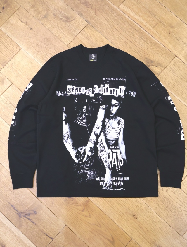 RATS　　「HARDCORE L/S TEE」　　プリントロングスリーブティーシャツ