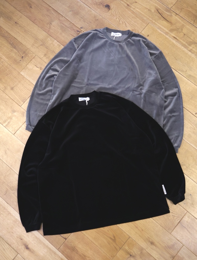 COOTIE　「Velour L/S Tee」　ベロアロングスリーブティーシャツ