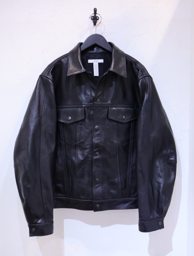 MASSES　　「TRUCKER JACKET」　レザートラッカージャケット