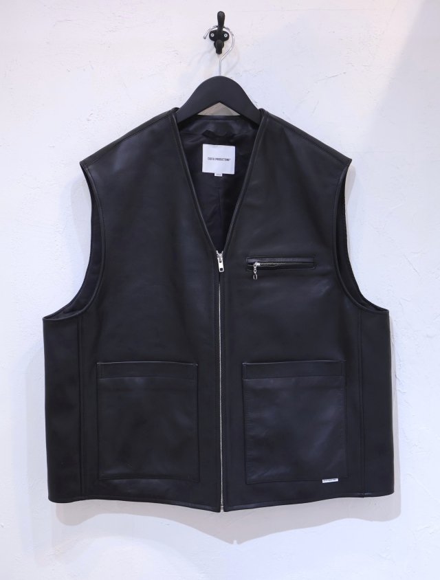 COOTIE 「Leather Work Vest」 レザー ワークベスト