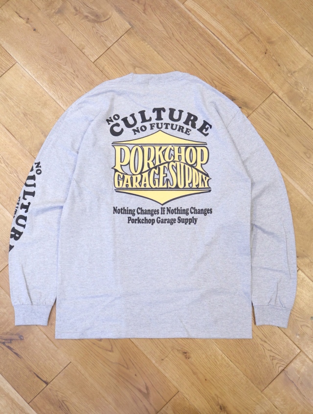 PORKCHOP GARAGE SUPPLY 「WAVE LOGO L/S TEE」 ロングスリーブ
