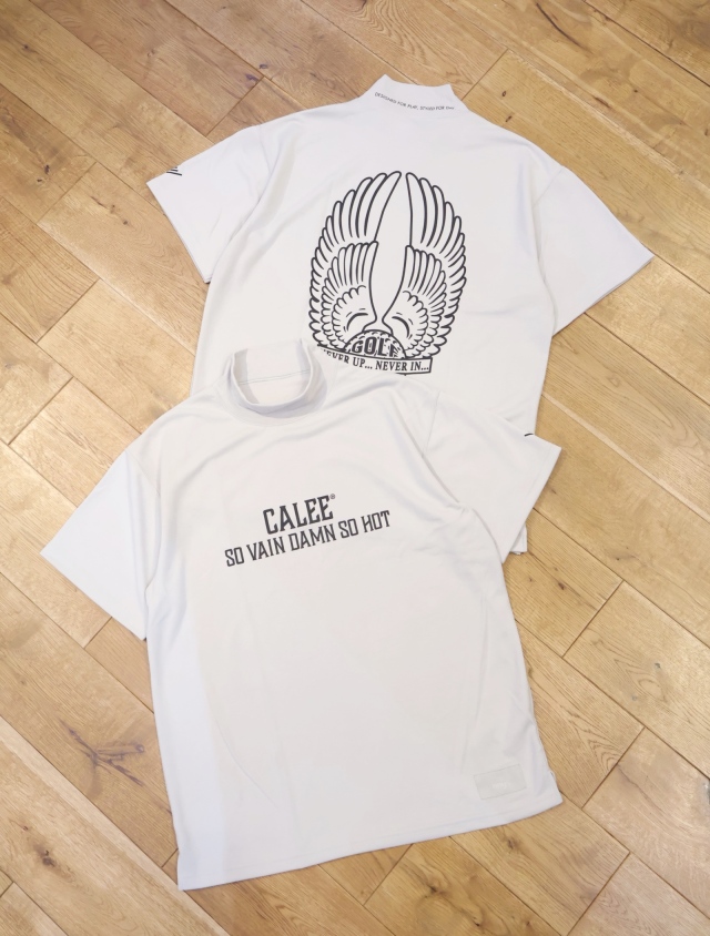 CALEE × ovys  　「MOCK NECK BACK MESH S/S TEE <A TYPE>」    モックネックティーシャツ