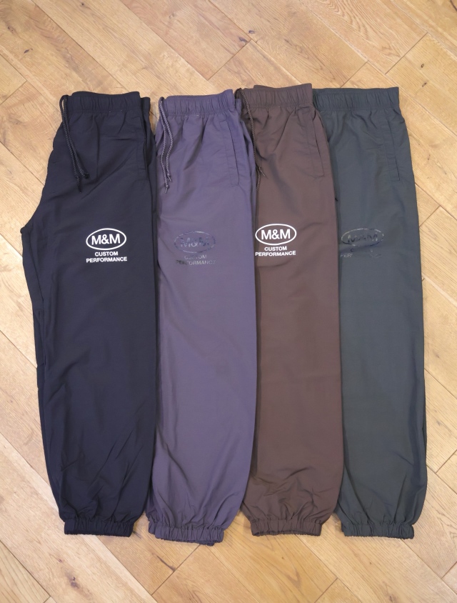 M&M CUSTOM PERFORMANCE  「Track Pants」　ナイロントラックパンツ