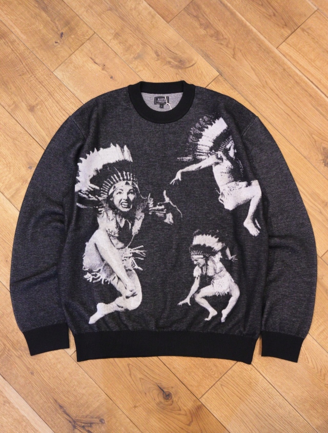 RATS 「INDIAN JAQUARD LS KNIT」 ジャガード クルーネックセーター
