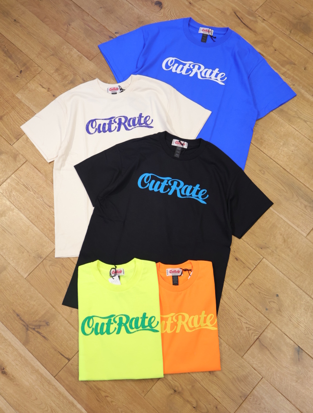 CUT RATE 　「CUTRATE LOGO TEE」　プリントティーシャツ