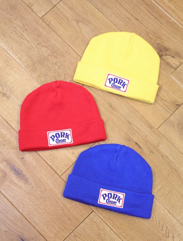 【10月26日 発売！】PORKCHOP GARAGE SUPPLY　「SQUARE WAPPEN BEANIE CAP」 　ビーニー