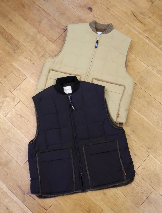 RADIALL　　「OLD COUNTRY - BOA VEST」　ナイロン ボアダウンベスト