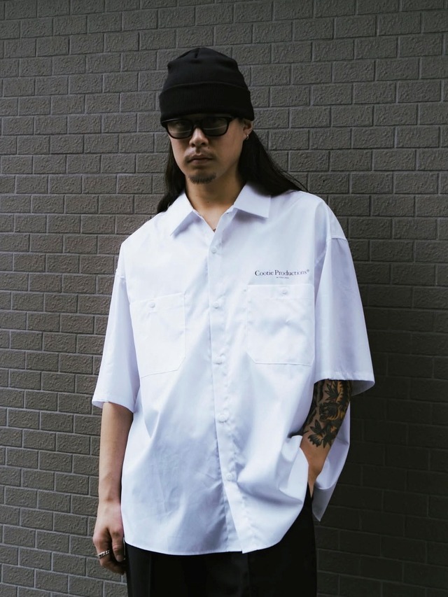 COOTIE 「Broad S/S Work Shirt」 オープンカラー ワークシャツ