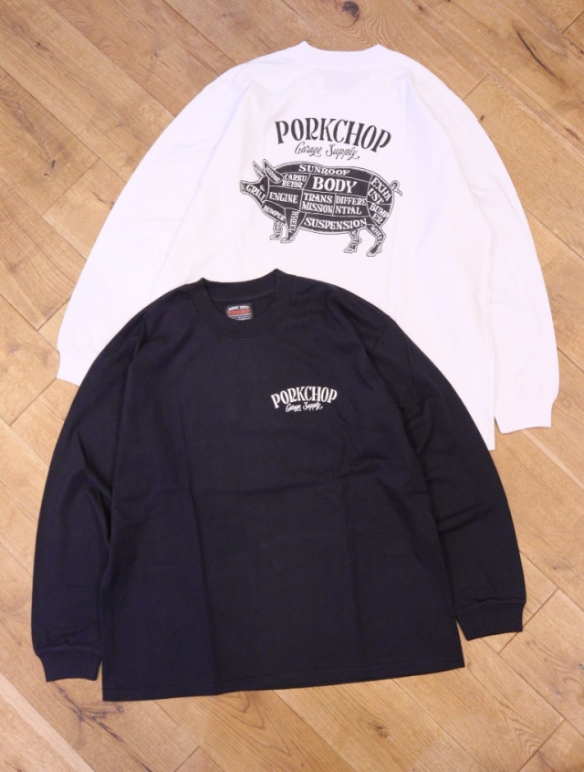 PORKCHOP GARAGE SUPPLY 「PORK BACK L/S TEE」 ロングスリーブティー