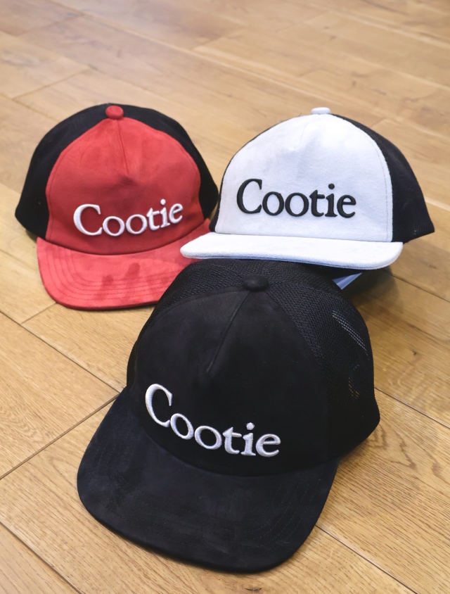 COOTIE　「Suede 5 Panel Mesh Cap」　ピッグスウェード 5パネルメッシュキャップ