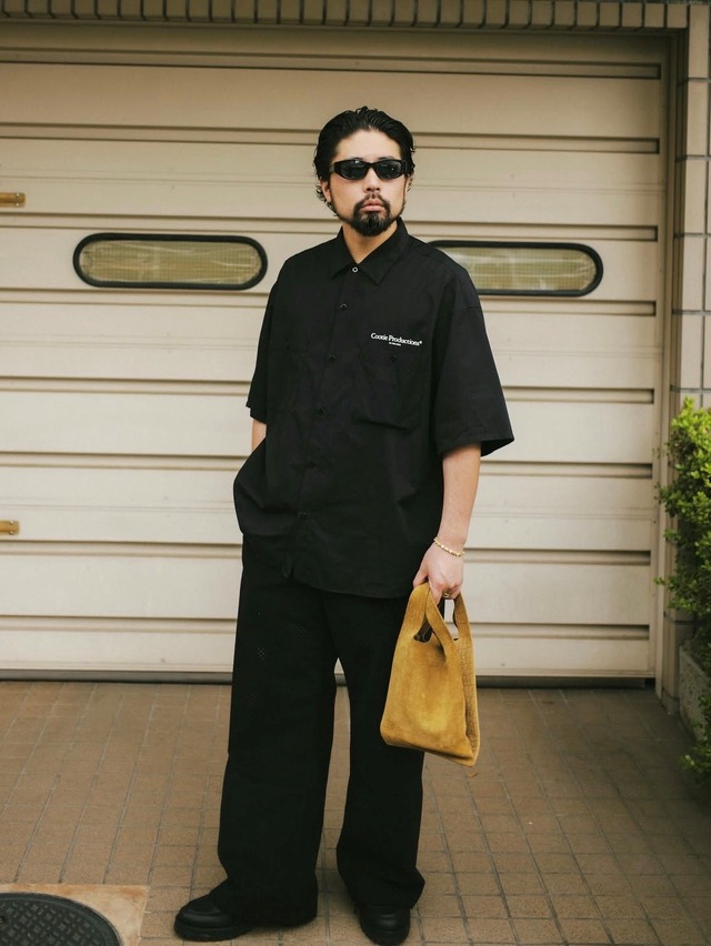COOTIE 「Broad S/S Work Shirt」 オープンカラー ワークシャツ