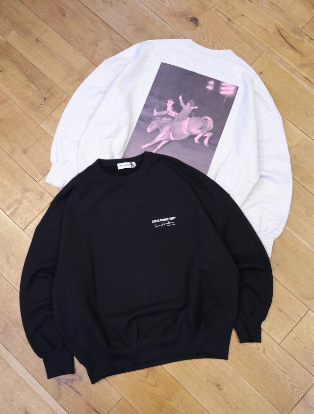 COOTIE　「Print Sweat Crew (Pink 14)」　スウェットクルーネック