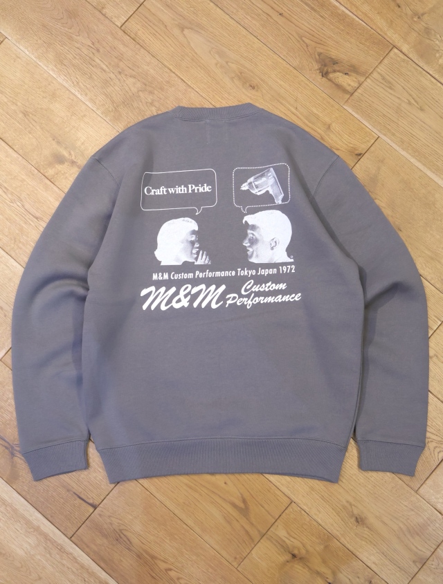 M&M CUSTOM PERFORMANCE 「Add Crewneck sweat」 クルーネックスウェット