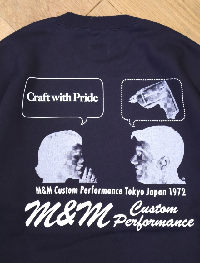 M&M CUSTOM PERFORMANCE 「Add Crewneck sweat」 クルーネックスウェット