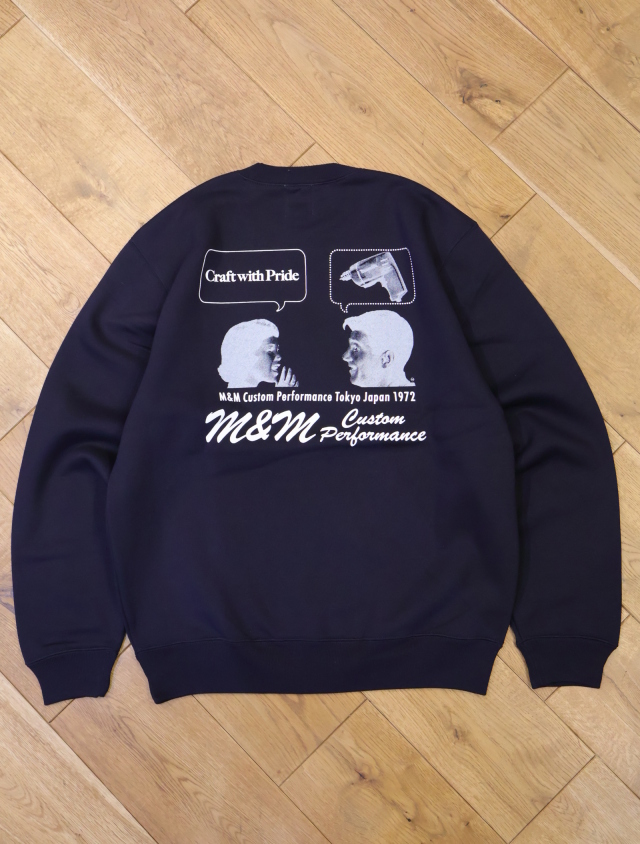 M&M CUSTOM PERFORMANCE 「Add Crewneck sweat」 クルーネックスウェット