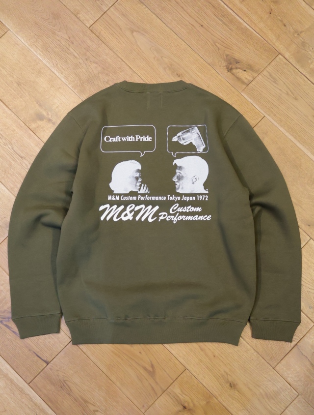 M&M CUSTOM PERFORMANCE 「Add Crewneck sweat」 クルーネックスウェット