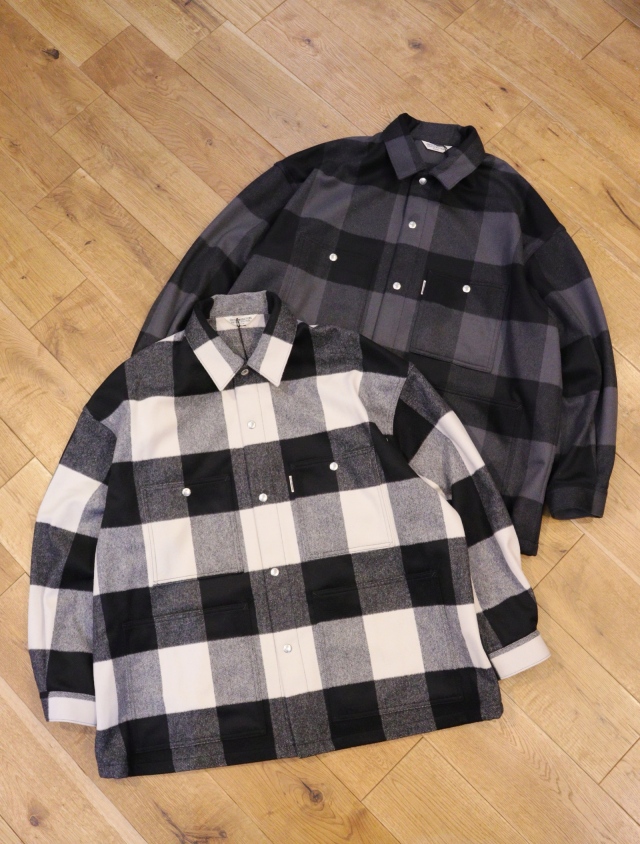 COOTIE　「Buffalo Check Wool Coverall」　 ウールカバーオール