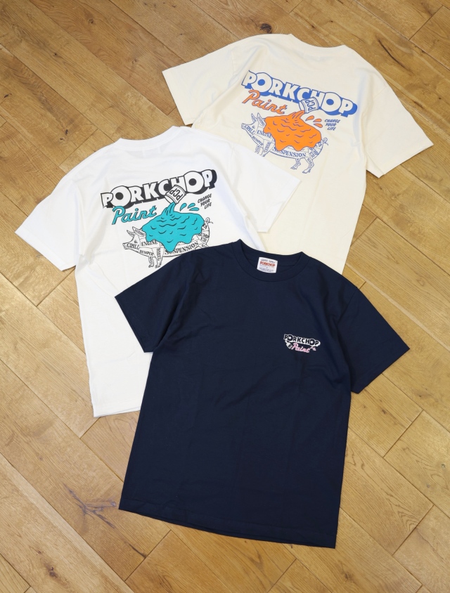 【5月24日 発売！】PORKCHOP GARAGE SUPPLY　「PCP PORK TEE」  プリントティーシャツ