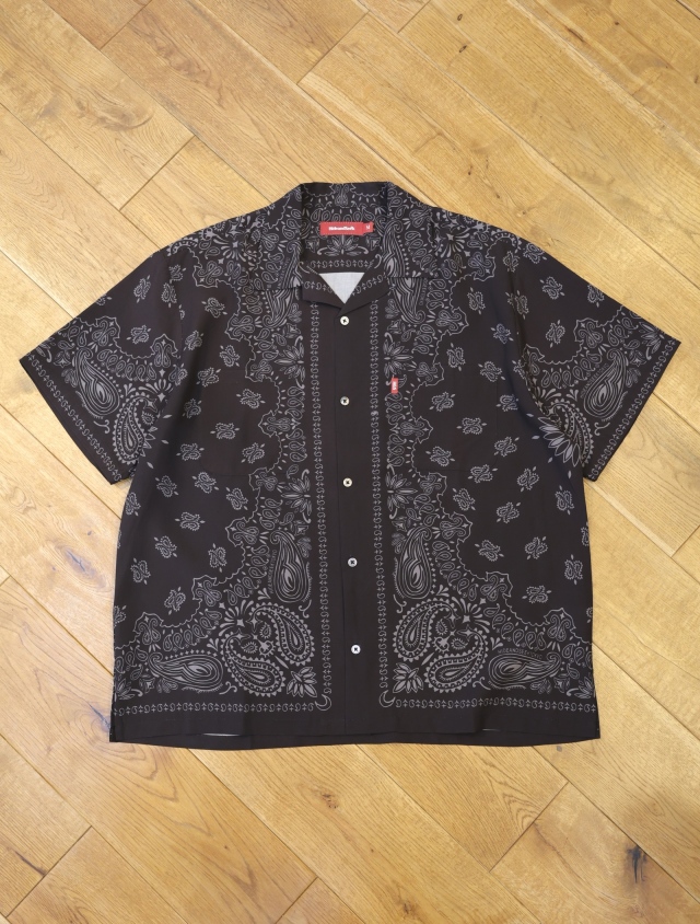 Hide and Seek　「Bandana S/S Shirt（26SS）」　テンセル  オープンカラーシャツ