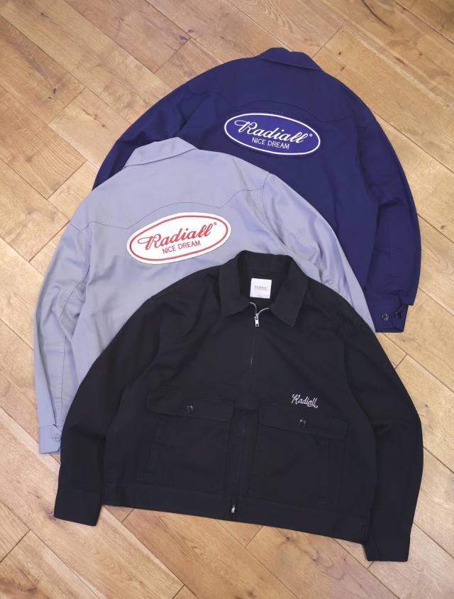 RADIALL　　「MOTIVE - ZIP UP JACKET 」　 T/Cポプリン ワークジャケット