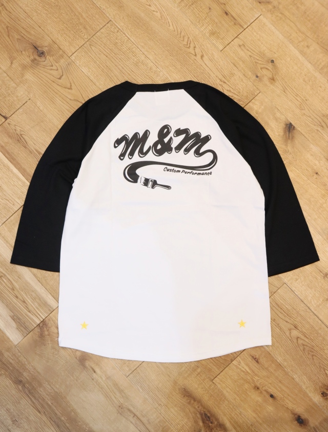 M&M CUSTOM PERFORMANCE 「 RAGLAN TSHIRT 」 ラグラン7分袖ティーシャツ