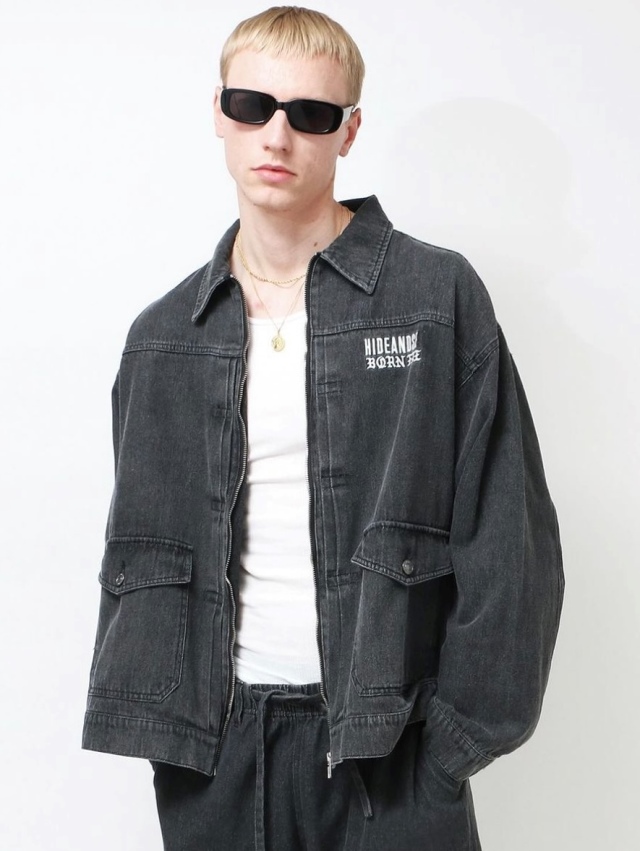 HIDEANDSEEK 「Denim Track Pants」 デニムトラックパンツ