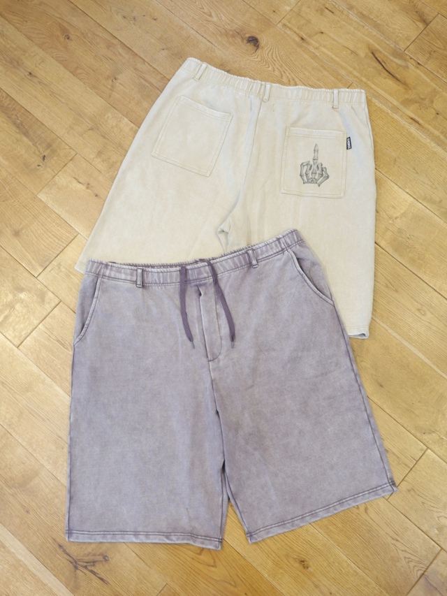 INCOMPLETE TOKYO × SORA AOTA　「Faded Sweat shorts (SORA AOTA)」　フェード加工  スウェットイージーショーツ