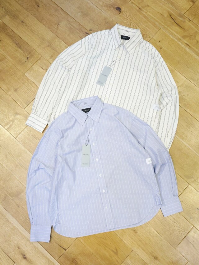 DELUXE 　 「ALLEN」　レギュラーカラー ストライプシャツ