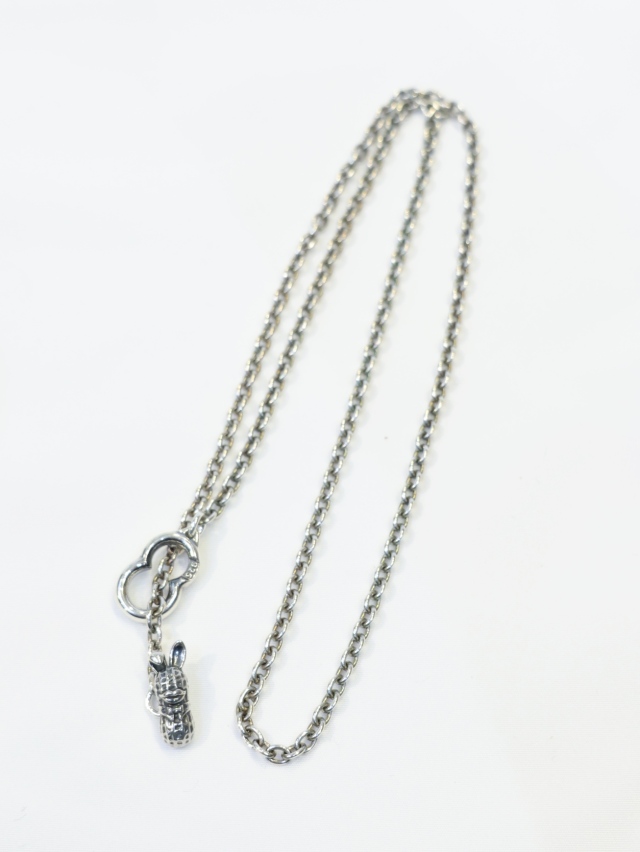 Peanuts&Co　「SMALL BUNNY PEANUTS + SILVER CHAIN 50cm」　SILVER925製 チェーンネックレス