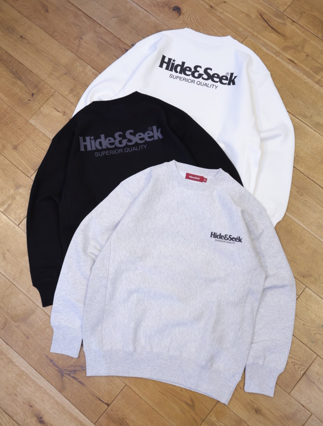 Hide and Seek　「Logo Sweat Shirt-2(25aw)」　クルーネックスウェット