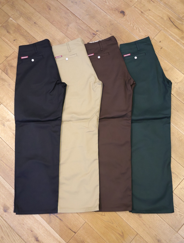 Hide and Seek　「B-Work(Heavy 25aw)」　T/Cツイル ワイドシルエットワークパンツ