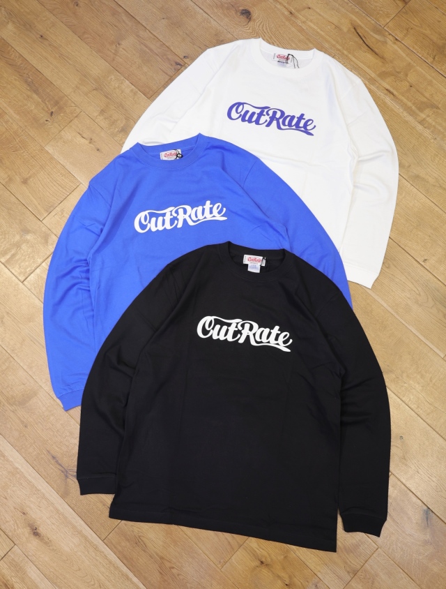 CUT RATE 　「CUTRATE LOGO L/S TEE」　プリントロングスリーブティーシャツ