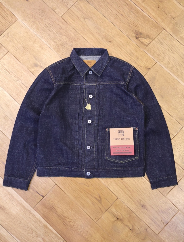 TROPHY CLOTHING　　「2605 Button Jacket Dirt Denim」　　ダートデニムジャケット