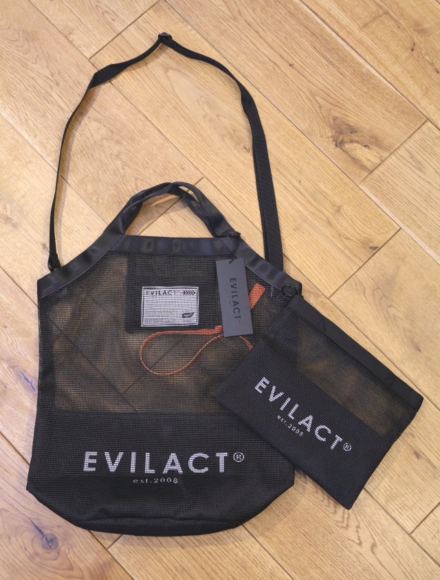 EVILACT　　「MESH TOTE&POUCH」　メッシュトートバッグ&ポーチセット