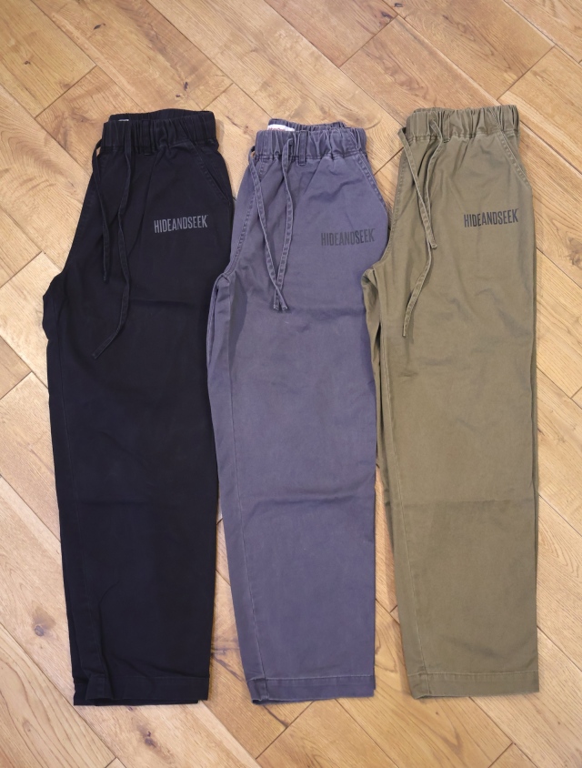 Hide and Seek　「Easy Track Pant（26ss）」　ガーメントダイ イージーパンツ