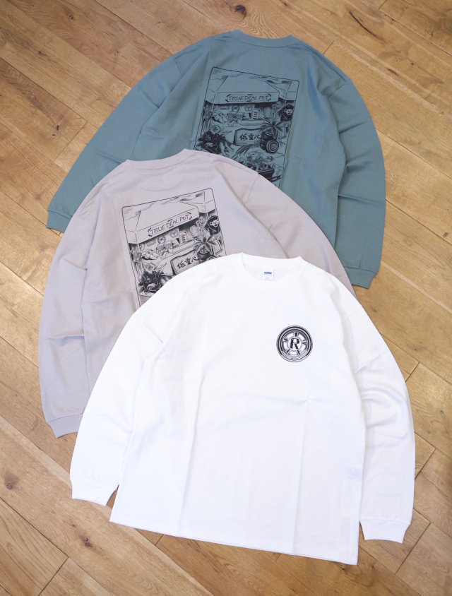 RADIALL 　「CHOJU GIGA - CREW NECK T-SHIRT L/S 」　ロングスリーブプリントティーシャツ