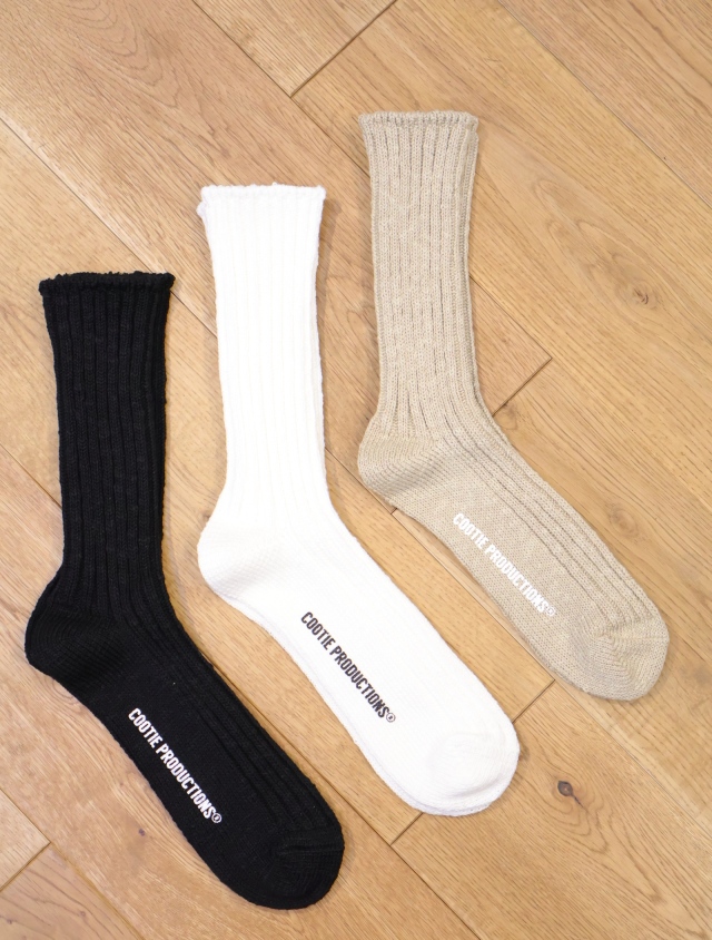 COOTIE　  「Raza Lowgauge Middle Socks」　　ローゲージソックス