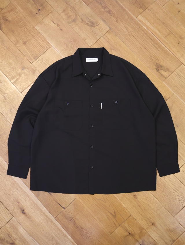 COOTIE　　「T/W Work L/S Shirt <PLAIN>」　オープンカラー ワークシャツ