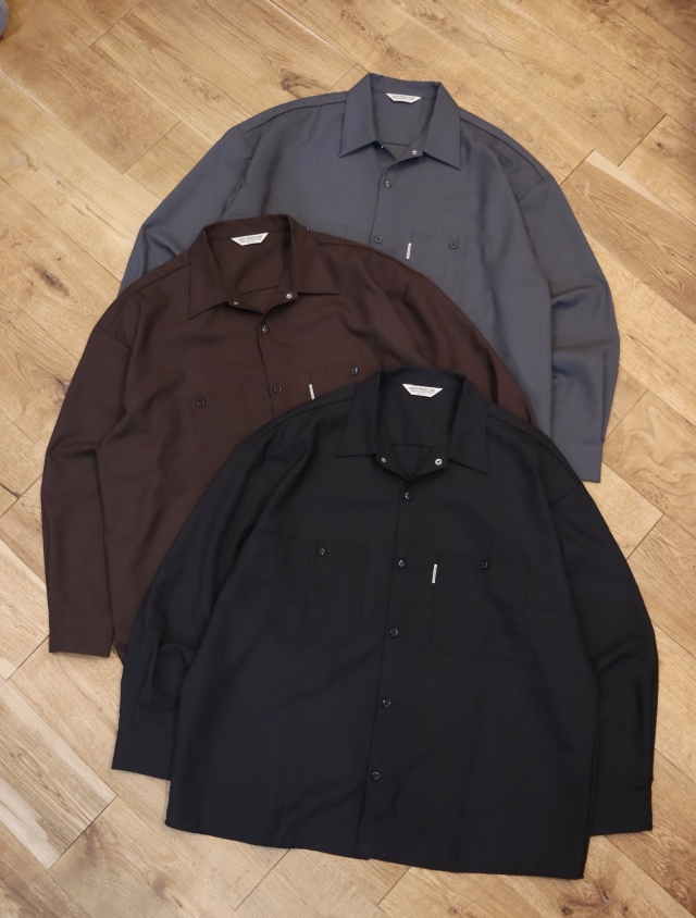 COOTIE 「T/W Work L/S Shirt」 オープンカラー ワークシャツ